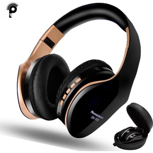 PunnkFunnk Wireless Headphones Bluetooth Earphone 5.0 Foldablel 3D Bass Stereo Noise Reduction Gaming Headset/Mic For Mobile PC