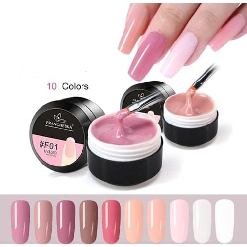 15ml Nail Extension Gel Quick Dry Sock Off Thick Builder Gel Quickly Lengthen Nail Gel UV Phototherapy Finger Nail Art ToolTSLM1