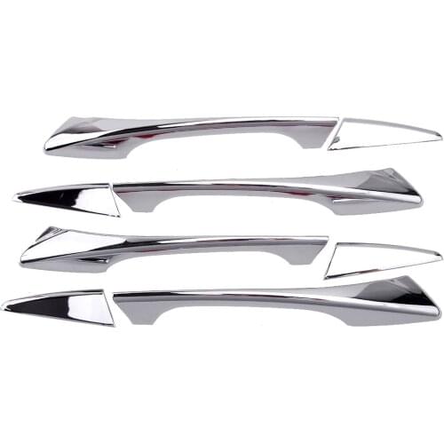 CITALL 8Pcs/Set Chrome Exterior Door Handle Cover Trim Fit for Acura TLX 2015 2016 2017 2018 2019 2020