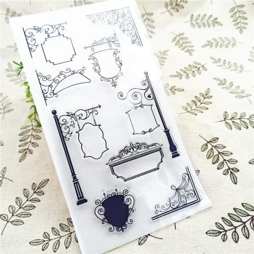 11*20CM Hot sale Street lamp Transparent Clear Stamps / Silicone Seals Roller Stamp for DIY scrapbooking photo album/Card Making