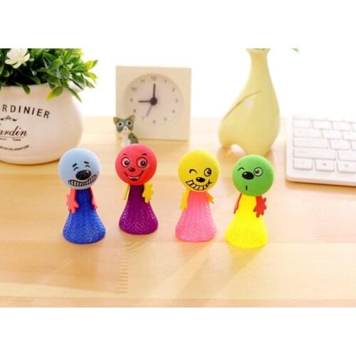 Creative Novelty Squeeze Plastic Funny Large Cute Cartoon Bouncing Elf Expression Doll Child Gift Children Creative Fun Gift Toy