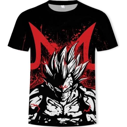 Summer hot style 3D printed T-shirt, anime Harajuku graphic T-shirt, stylish personality ○ collar T-shirt