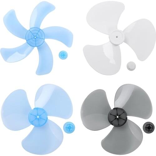 Three/Five Leaves Household Fan Blade with Nut Cover Fan Blades for Standing Pedestal Fan Table Fanner General Accessories Fans