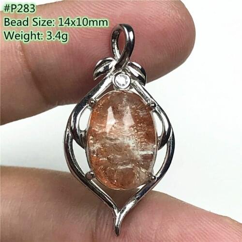 Top Natural Phantom Quartz Beads Pendant Jewelry For Women Men Healing Luck Love Crystal Silver Beads Rare Gemstone Stone AAAAA