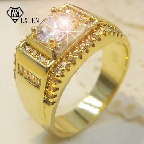 LXOEN Gold Rings For Men
