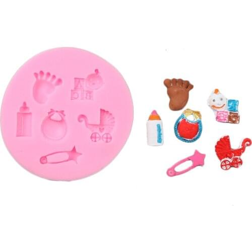DIY Bottle tail Liquid silicone mold Fondant baking tool cake mould cake decorating tools Valentines Easter