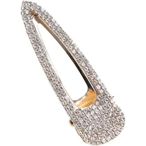 Fashion Super Flash Full Rhinestone Cute Hairpins Barrettes Women Girl Fashion Hair Clips Temperament Hair Accessories