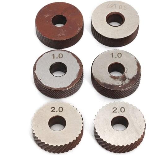 New 5Pcs 26mmx8mm Knurling Wheel Steel Dia Wheels 0.6mm-3.0mm Knurling pitch Linear Pitch Knurl Set Lathe Cutter Machine Tools