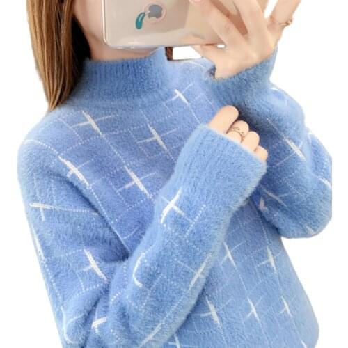 New Autumn Winter Turtleneck Sweater Pullover Women Long Sleeve Casual Female Jumper Loose Knitted Sweaters Women Knitwear Mujer