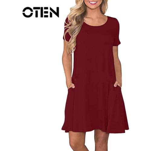 Зеленые летние платья Oten China At AliExpress