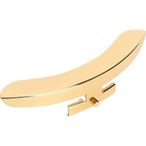 Banjo Armrest Single-Leg Polished Zinc Alloy Gold Banjo Armrest with Screws Musical Instrument Accessories