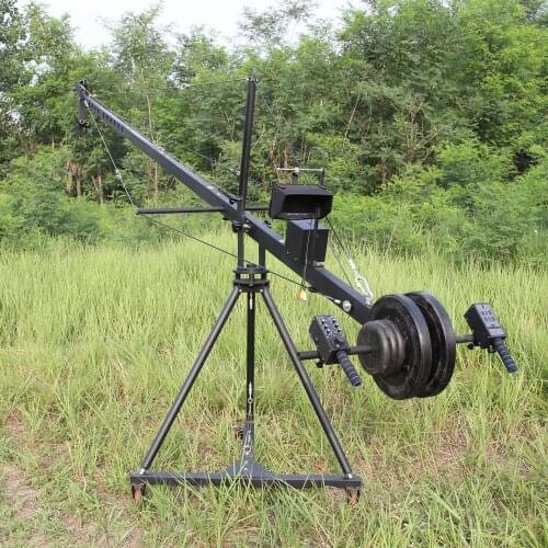 Professional DV Camera Crane Jib 3m 6m 8m square for Video Camera filming with 2 axis motorized head