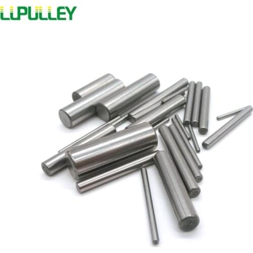 LUPULLEY 20pcs/lot Cylindrical Dowel Pin Diameter 1mm/1.5mm Steel(GCR15) Pins Length 6/7/8/10/11/12/14/16/21mm