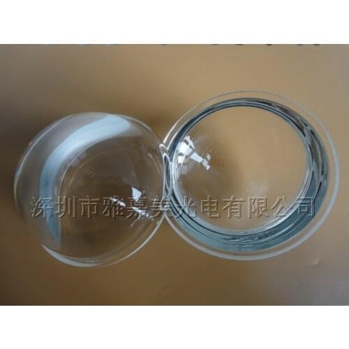 Glass LED optical glass lens diameter 78mm Mining lamp LED lens Deep concave-convex lenses
