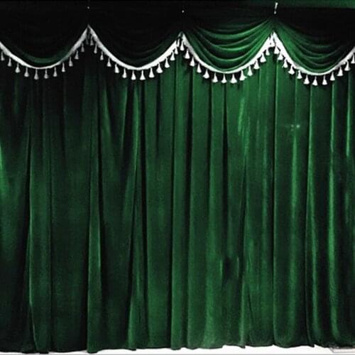 Wedding Gold Velvet Valance Decoration for Living Room Bedroom Curtain Chinese Han and Tang Retro Curtain Valance Custom