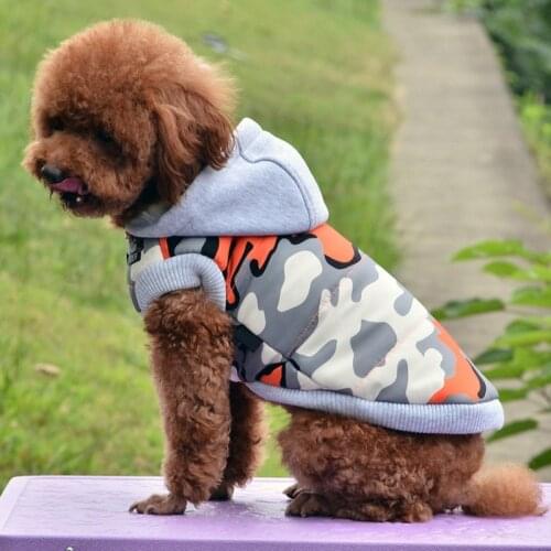 Warm Winter Pet Dog Hoodie Coat Pet Dog Clothes for Medium Large Dogs Pet Chihuahua French Bulldog Padded Jacket Pet Outfits