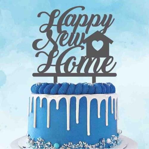 Congratulations Housewarming Greetings Happy New Home Cake Topper For Housewarming Party Cake Decoration