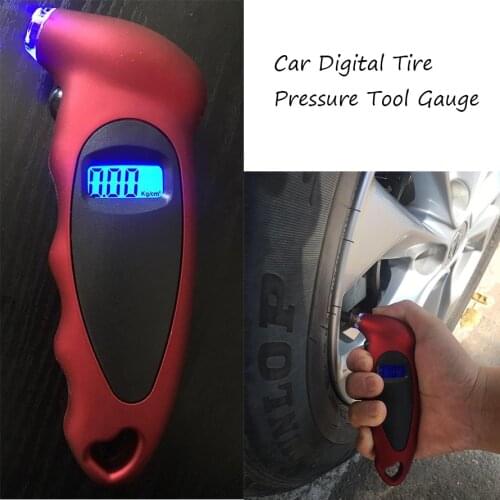 Universal Digital Tire Gauge Atuo Car Diagnostic Tools with LCD Display PSI BAR KPA Show Meter Manometer Barometers Tester Tool