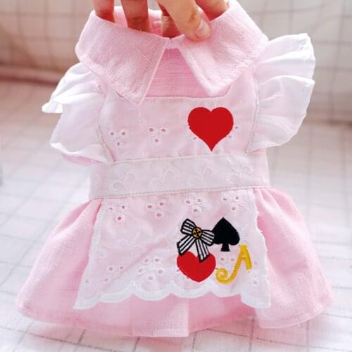 Spring Summer Dog Dresses for Small Dogs Clothes Pets Lovely Chihuahua Puppy Cat Skirt Mascotas Dress vestidos para perritas