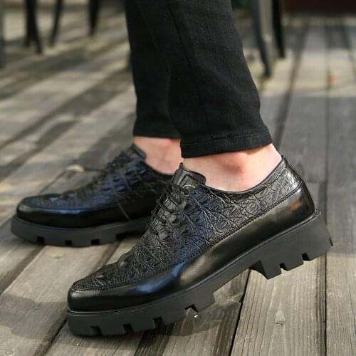 WOSHI Men's Lace-up Shoes
