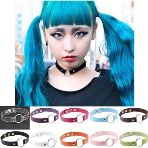 Gothic Style Sexy Punk Choker Women Neck Collar Leather Choker Bondage Cosplay Goth Jewelry Women Necklace Harajuku Accessories