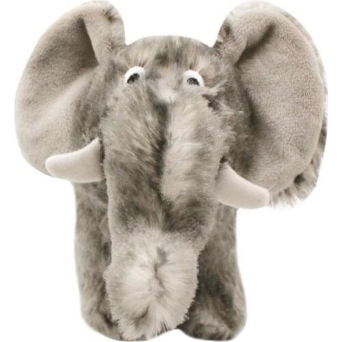 Chew Dog Toys Squeak Fleece Dolls Cute Standing Elephant Shape Plush Molar Toy Bite Resistant Pet Cat Interative Pet Supplies