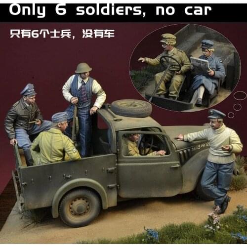 1/35 "I shot her!" - Battle of Britain in 1940, Resin Model Soldier GK, WWII military theme, Unassembled and unpainted kit