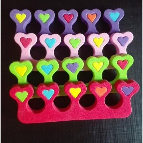 1 Pair=2pcs Nail Art Toes Separators Soft Sponge Finger Toe Divider Spacer Cushions Nail Art Manicure Tools For Gel Polish Paint