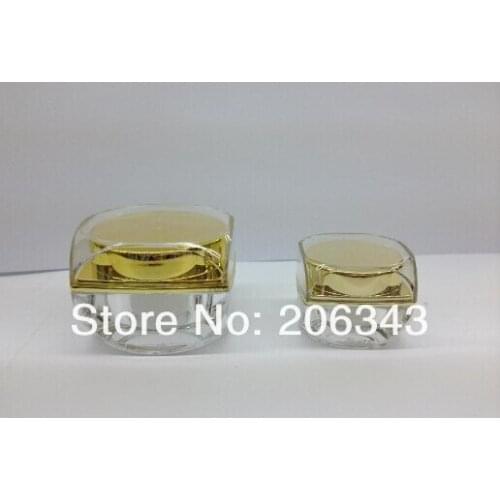 10g ACRYLIC GOLD cream bottle,cosmetic container,,cream jar,Cosmetic Jar,Cosmetic Packaging