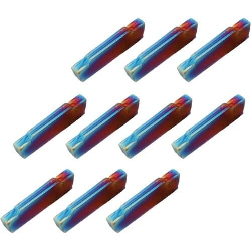 10pcs HRC45 Blue Nano MGMN200-G 2mm Carbide Insert for MGEHR/MGIVR Turning Tool Holder
