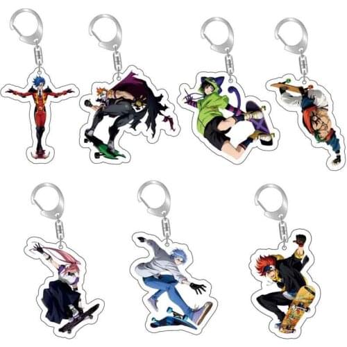 5pcs 10pcs SK8 the Infinity Langa Hasegawa Cherry Blossom Shindo Ainosuke PVC Pendant Figure Key Chain Keyring
