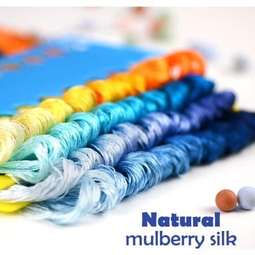8 pieces embroidery thread Customizable thread-silk embroidery Spiraea silk line Hand-embroidered threads