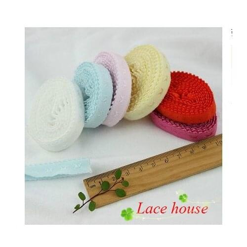 Free shipping Butterfly stretch knit lace edging strip 5M/Lot