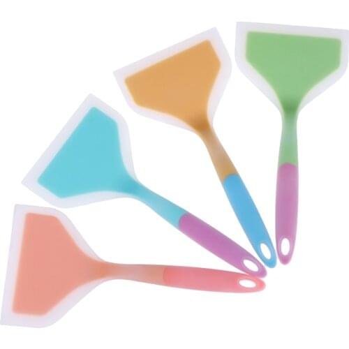 Big Silicone Spatula Beef Meat Egg Kitchen Scraper Wide Pizza Shovel Non-stick Turners Food Lifters Home Cooking Utensils