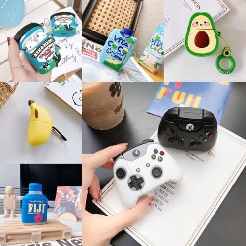 For AirPod 2 1 Case 3D Handle Game Machine Cartoon Soft Silicone Wireless Earphone Cases For Apple Airpods Pro Case Cute Cover
