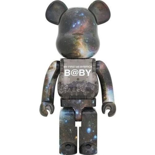 28CM BE@RBRICK Bear brick Space Ver Bearbricks PVC Action figures With Box Collectable Decoration for Gifts Bear Toys Home Decor