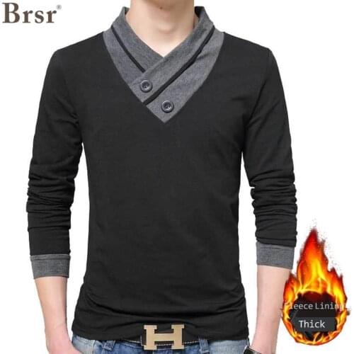 Autumn And Winter Oversized Mens T-Shirt Long Sleeve Male Spring Fashion Fit Slim Cotton Casual Tshirt Men Clothing Tees 5XL