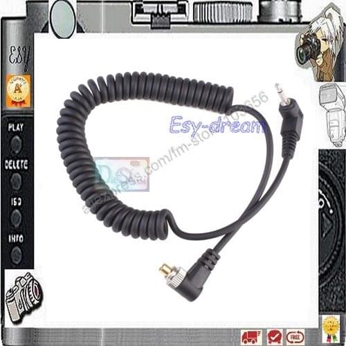 2.5-PC 2.5mm to Male Flash PC Sync Cable Cord with Screw Lock 1m for Studio Photography Strobe Flash PS055C