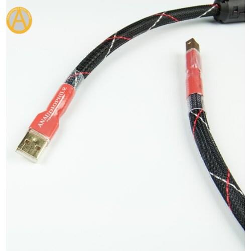 UC05 Premium USB Cable HiFi USB Audio Video Cable USB Type A To B Cable 4N OFC,USA Made USB Date Cable DAC PC,Amazing Sounding