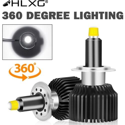 HLXG 18000LM super led h7 CSP luces 5000K 100W 12V bulb 9012 HB3 HB4 9005 9006 H8 H9 H11 lamp h1 canbus headlight 360 car Light