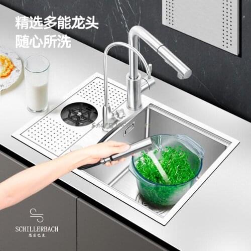 High Pressure Cup Washer Sink Above Counter Under Counter Kitchen Sink Small Apartment Bar Counter Small Single Slot
