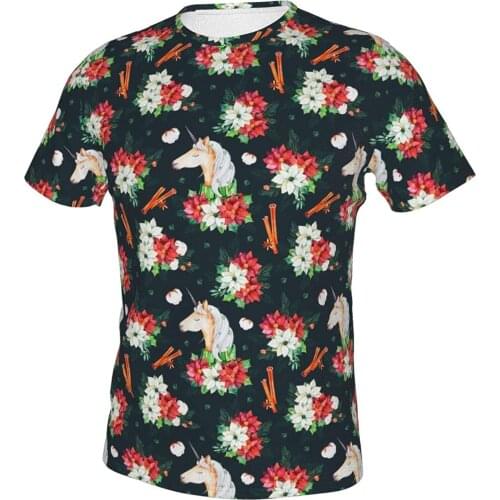 T Shirt For Men Clothing Printed Shirts Graphic Tee Winter Bear Novelty Oversized T-Shirt