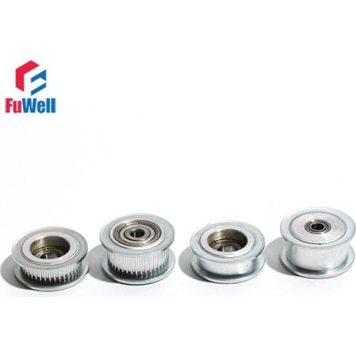 2GT-55T Idler Pulley 5/6/8/10/12/15mm Bore 55Teeth Bearing Pulley 7mm/11mm Belt Width With/Without Teeth GT2 Gear Belt Pulley