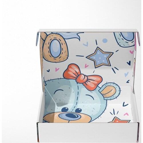 Cheap Custom Logo Printed White Craft Boxes Packaging Ecommerce Kraft Cosmetic Paper Box Shipping Mailing Kraft Corrugated Box