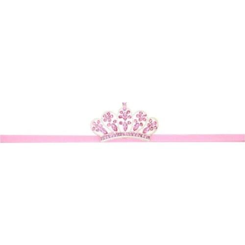 Newborn Baby Girls Rhinestone Princess Crown Tiara Hairband Headband Photo Prop 090A