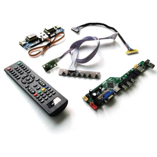 Fit CLAA220WA01/CLAA220WA09 21.6" VGA+Audio+USB+Remote PC desktop 4-CCFL 1680*1050 LVDS 30-Pin screen controller board kit