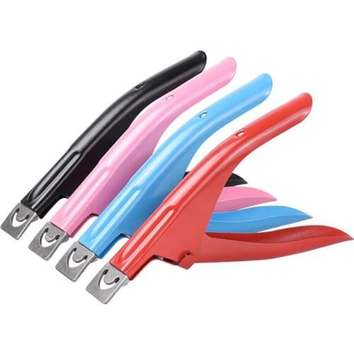 Professional nail pliers special type U-shaped fake skills trimming knife manicure colorful stainless steel nail tools Clippers