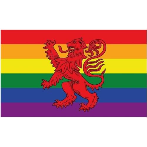 Rainbow lion flag Banner custom any logo Digital sport hobby Flag Banners