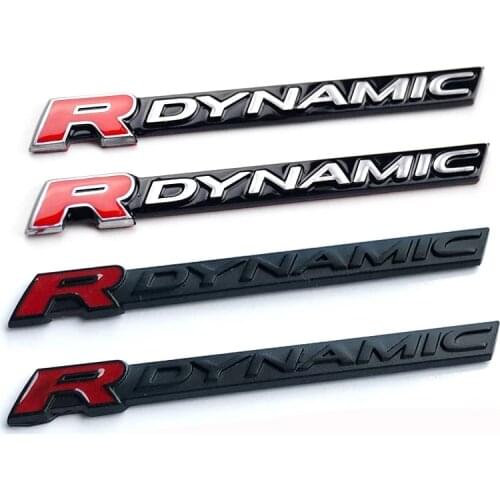 RDYNAMIC Bar Emblem for Range Rover VELAR Sport Edition Car Styling Fender Logo Lower Side Door Decoration Sticker Black Silver