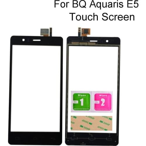 Mobile Touch Screen For BQ Aquaris E5 4G HD FHD E5.0 Touch Screen Digitizer Panel Glass Replacement Tools 3M Glue Wipes